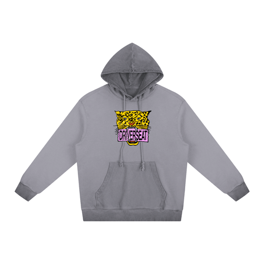 Leopard Vintage Stone Washed Hoodie