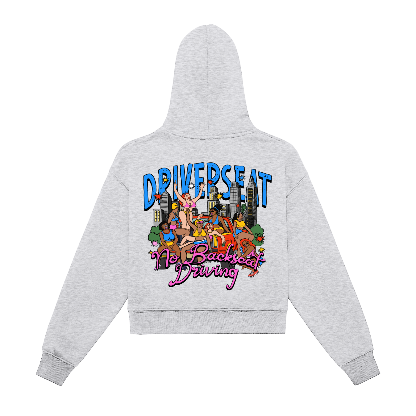 Girlsss Fleeced Zip-Up Cropped Hoodie