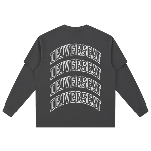 Essential Arch Layered Long Sleeve Oversized Tee