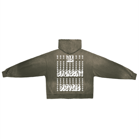 OG Hand-Frayed Washed Zip Hoodie