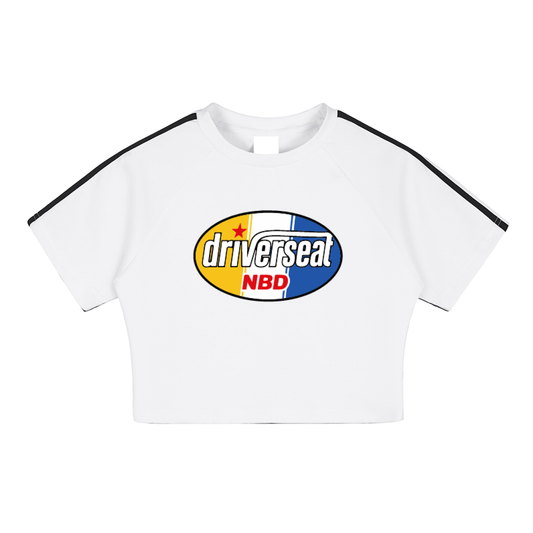 Oval Badge Taped Cooling Performance Crop Top