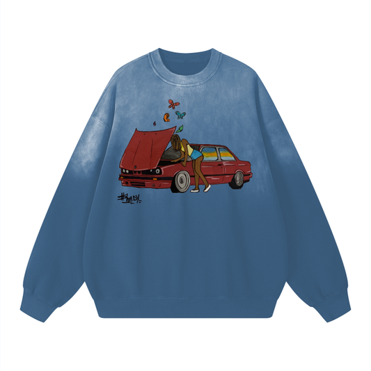 Wearable Art $hady Collab Monkey Wash Sweatshirt