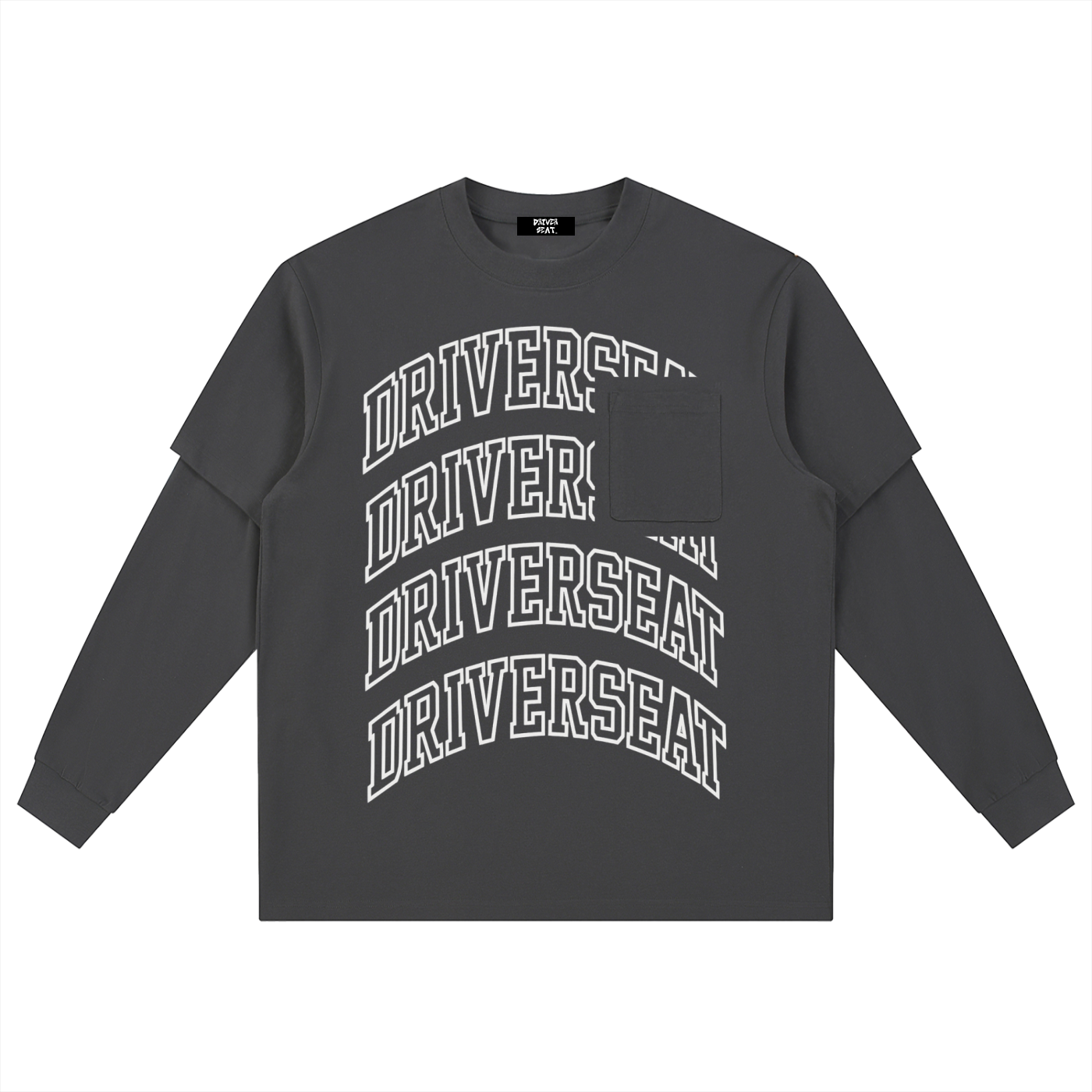 Essential Arch Layered Long Sleeve Oversized Tee