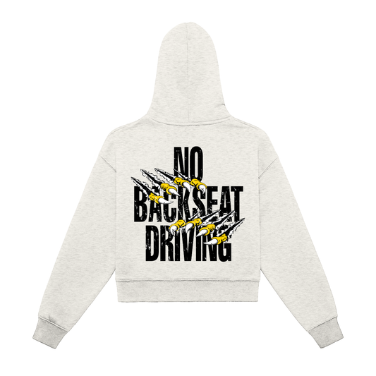 Leopard Fleeced Zip-Up Cropped Hoodie