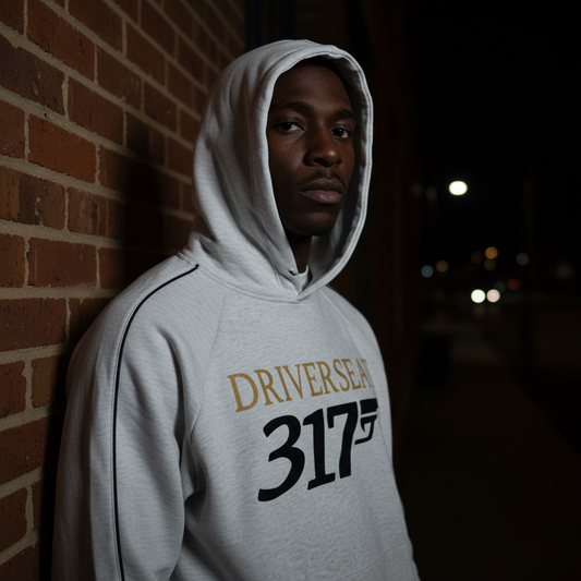 00317 Contrast Piping Hoodie