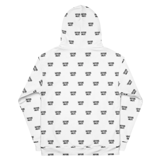 Repeater Logo Hoodie - White