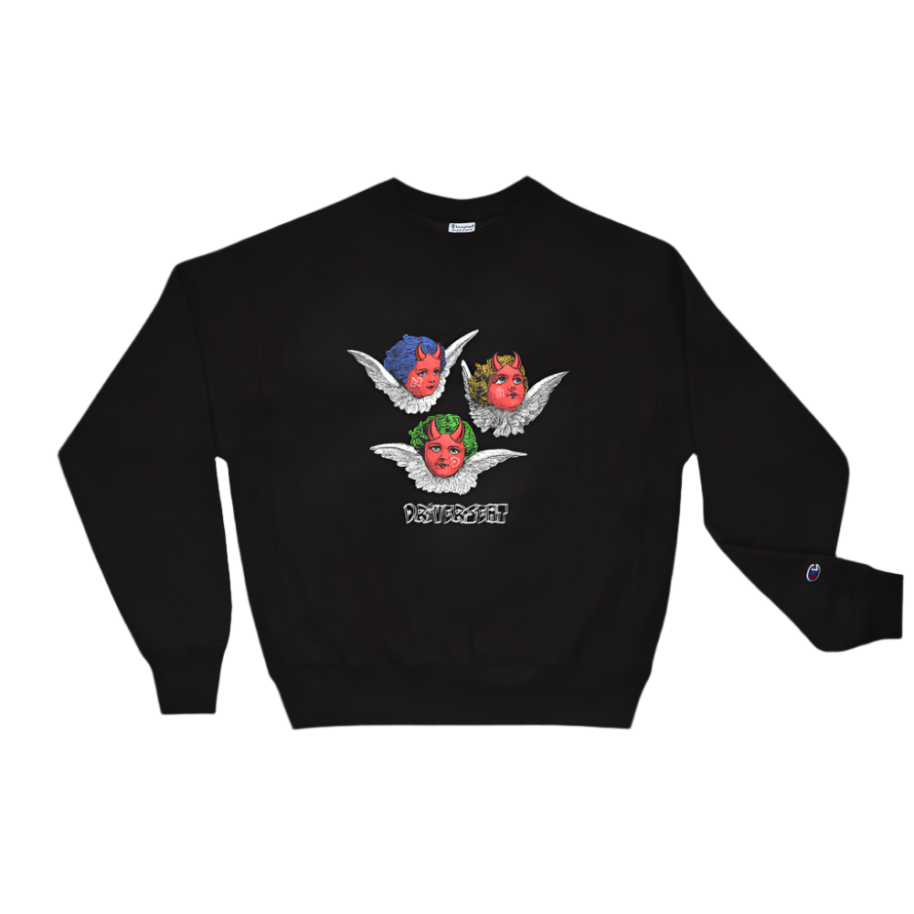 D'Evils Champion® Reverse Weave Sweatshirt - Black