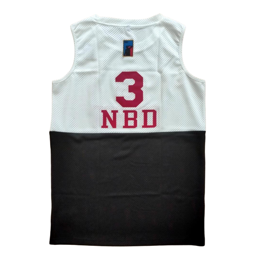 Split Jersey - White/Black