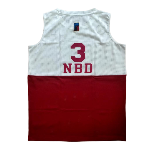 Split Jersey - White/Red