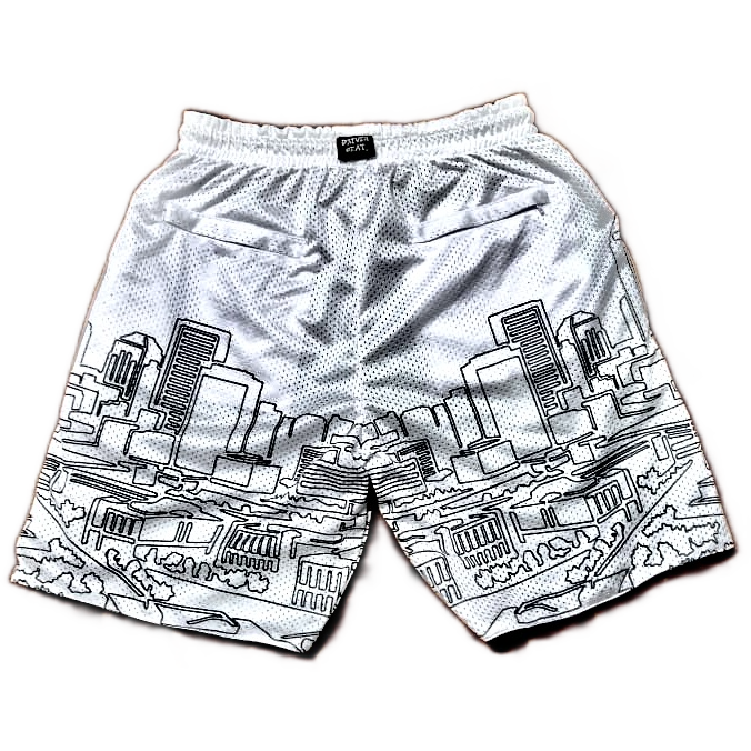Reversible City AAU Shorts (Black/White)
