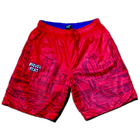 Reversible City AAU Shorts (Red/Blue)