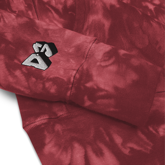 Logo Tie-Dye Champion Hoodie - Mulled Berry