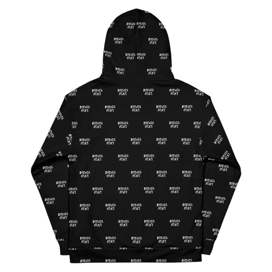 Repeater All Over Print Hoodie - Black