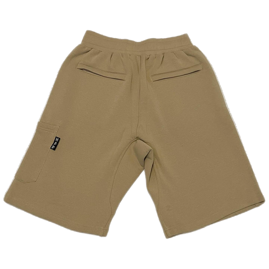 Fleece Cargo Shorts - Sand
