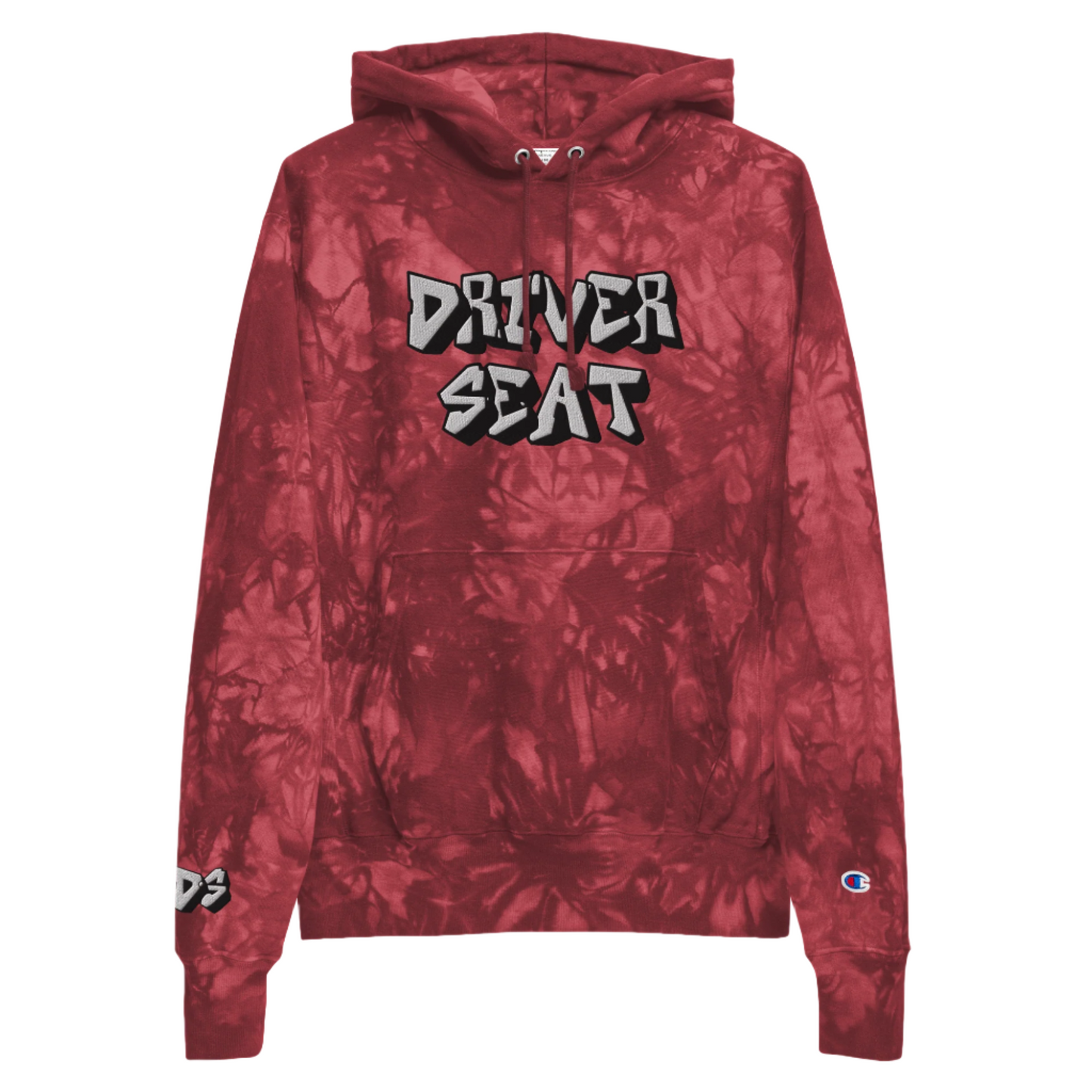 Logo Tie-Dye Champion Hoodie - Mulled Berry
