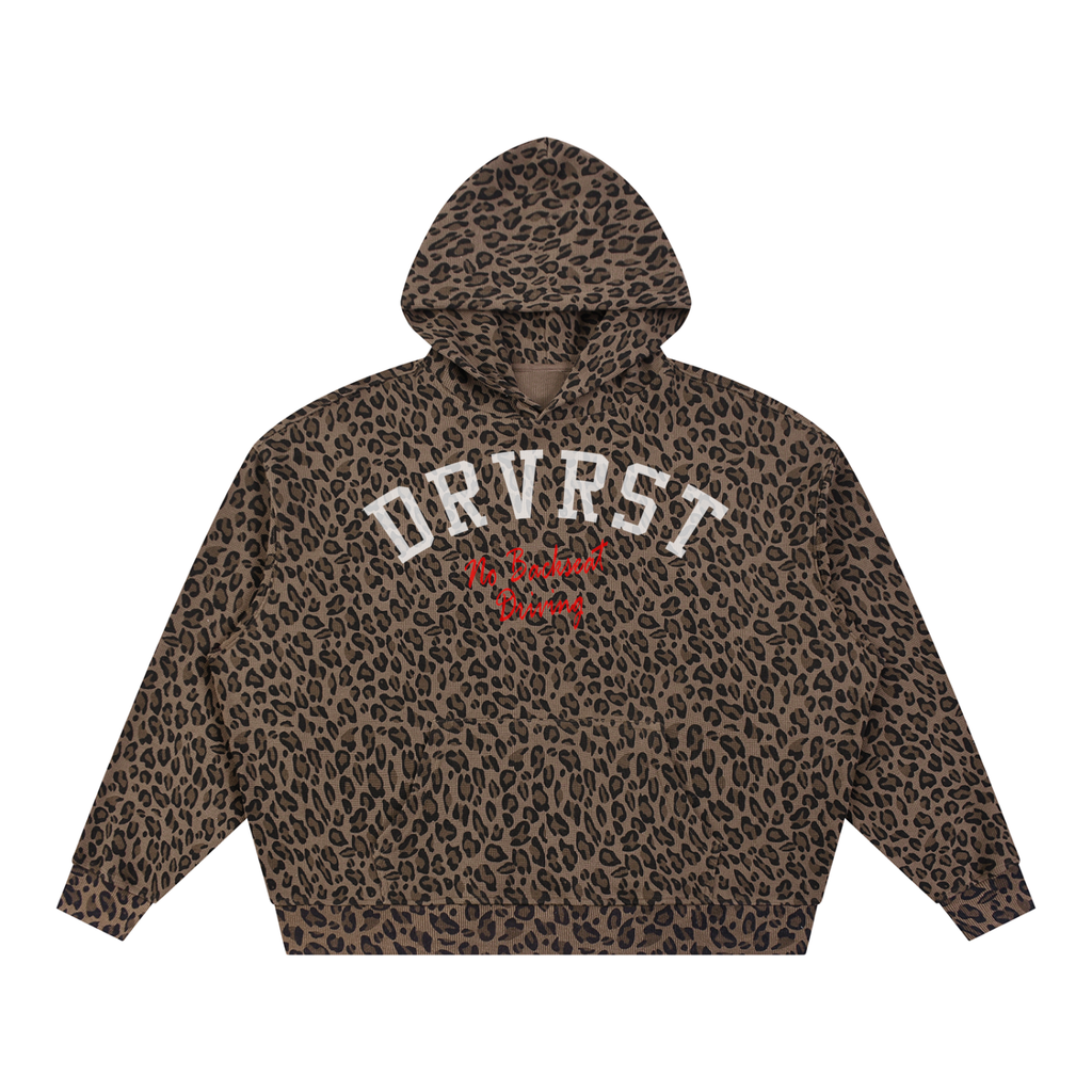 Unisex Boxy Leopard Print Hoodie