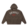 Unisex Boxy Leopard Print Hoodie