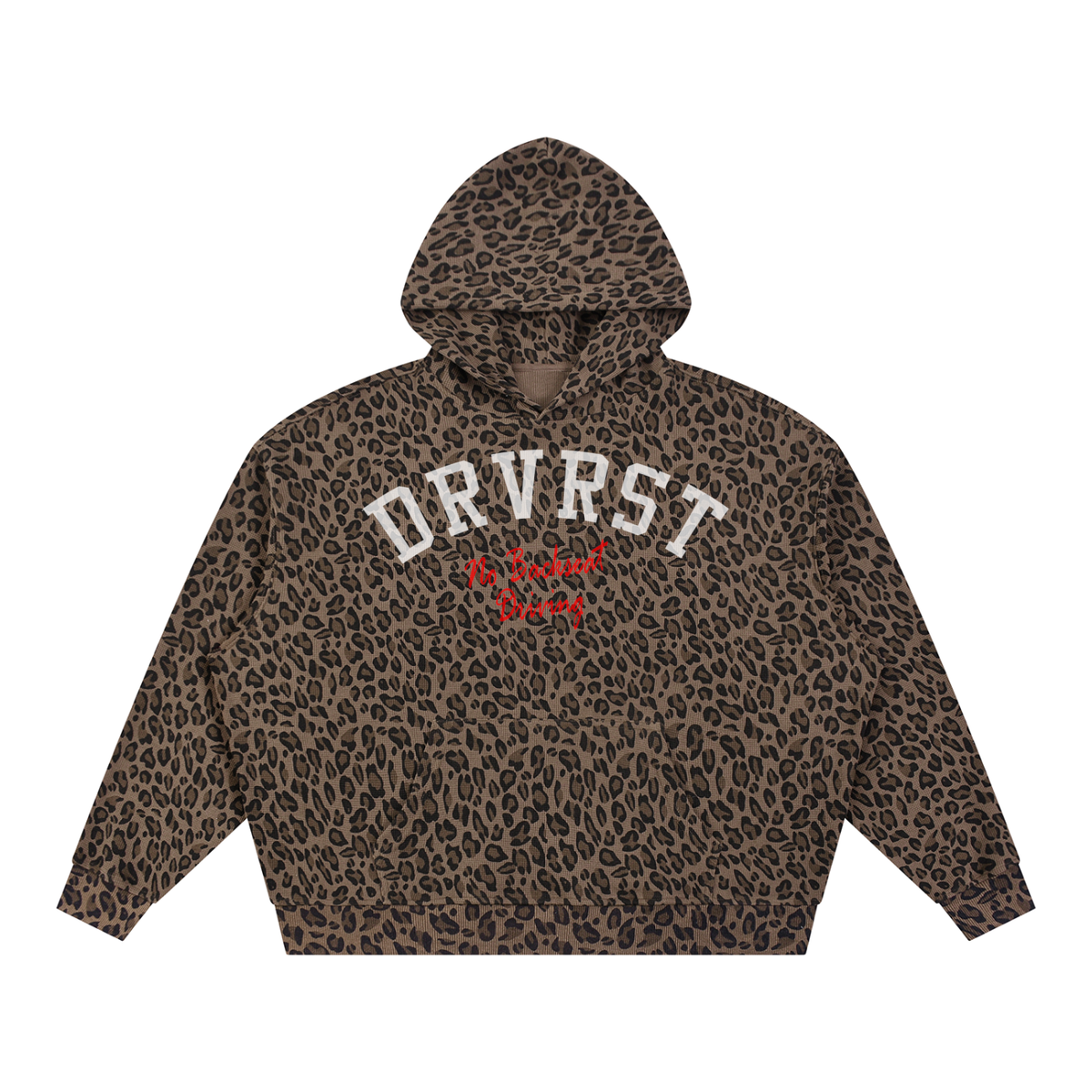 Unisex Boxy Leopard Print Hoodie