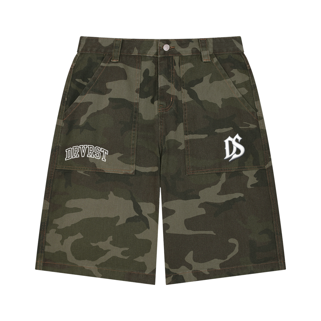 Men's Wide Leg Camo Shorts