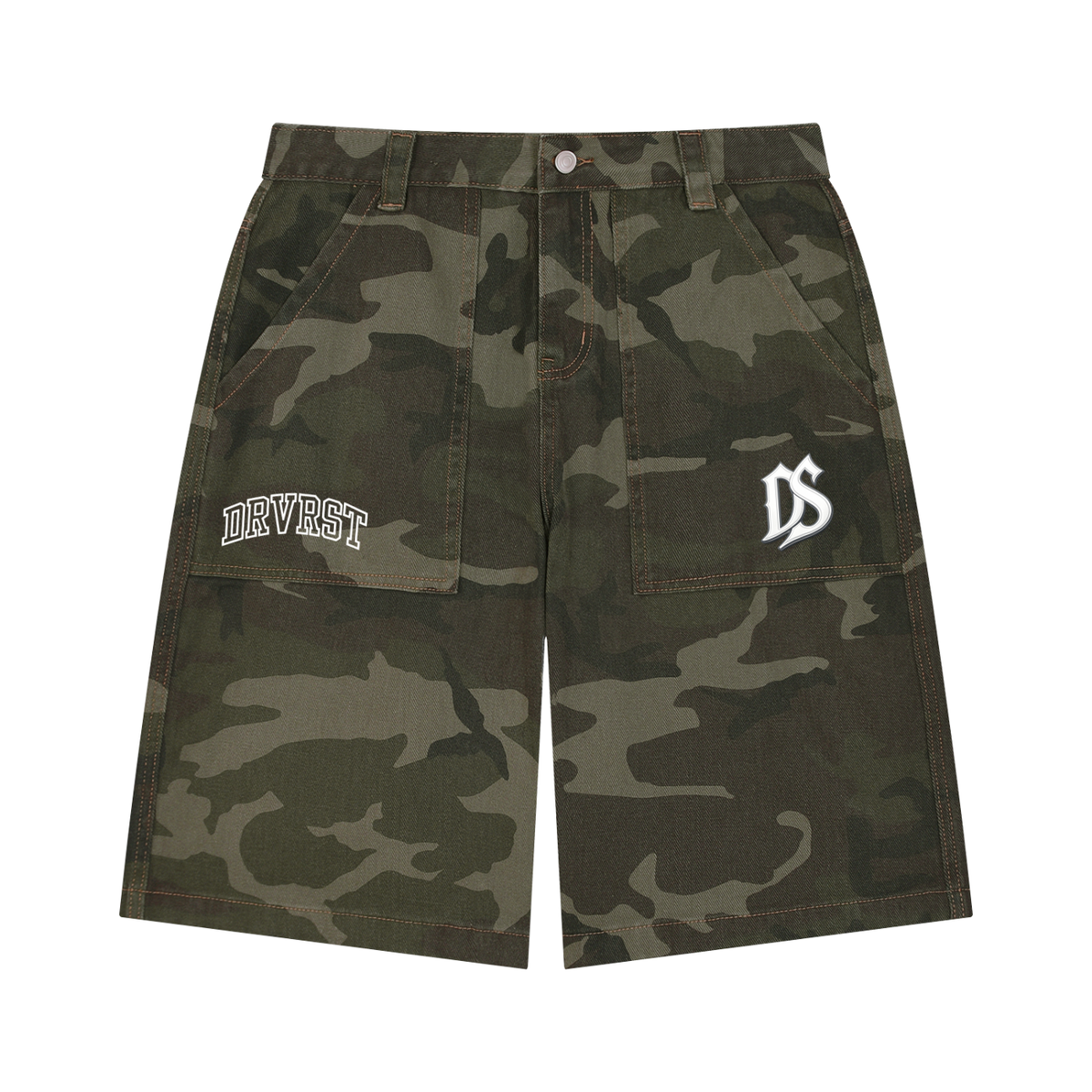 Men's Wide Leg Camo Shorts