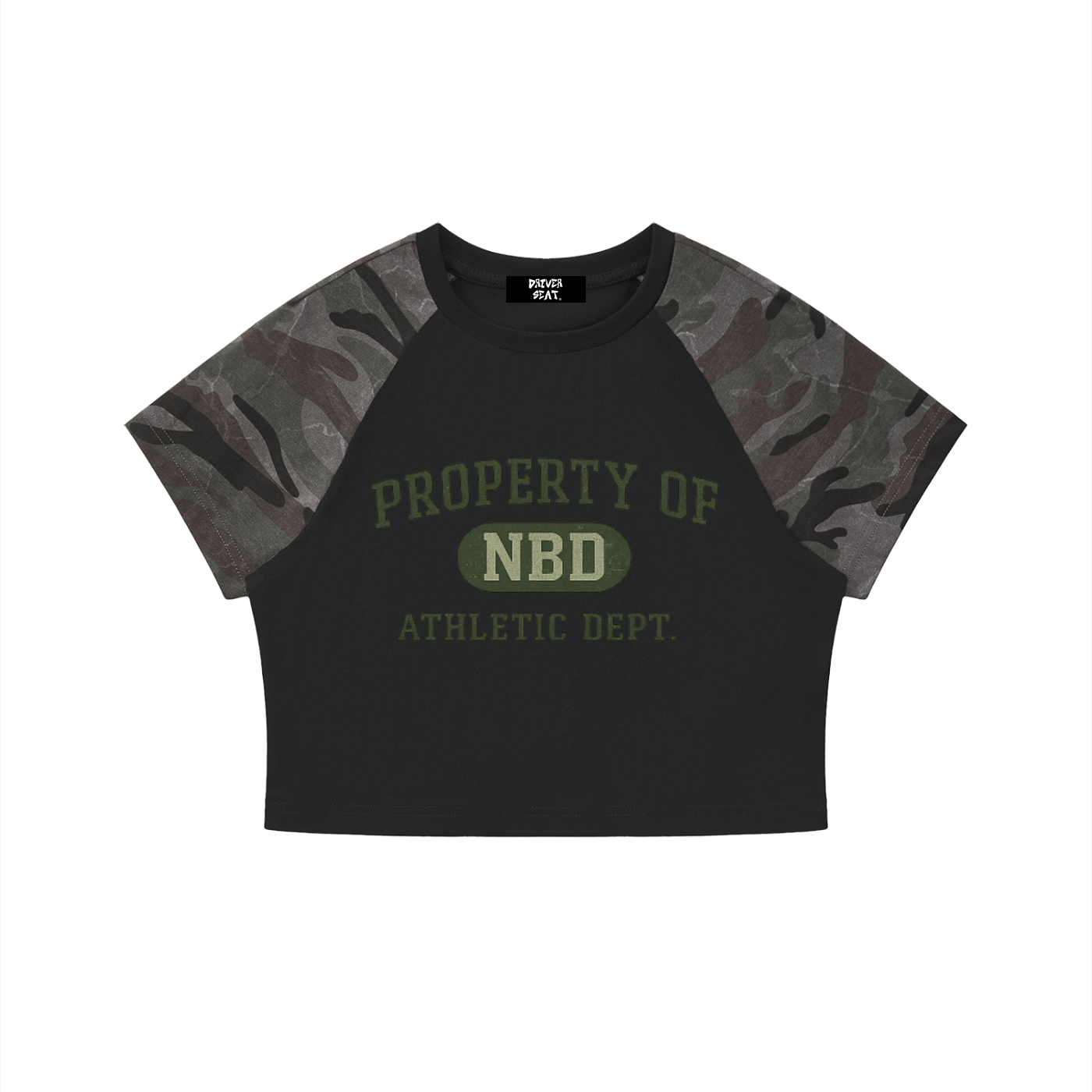Women’s Camo Raglan Crop T-Shirt