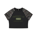 Women’s Camo Raglan Crop T-Shirt