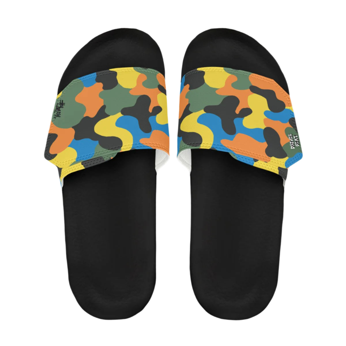 $hady Camo Velcro Slide Sandals