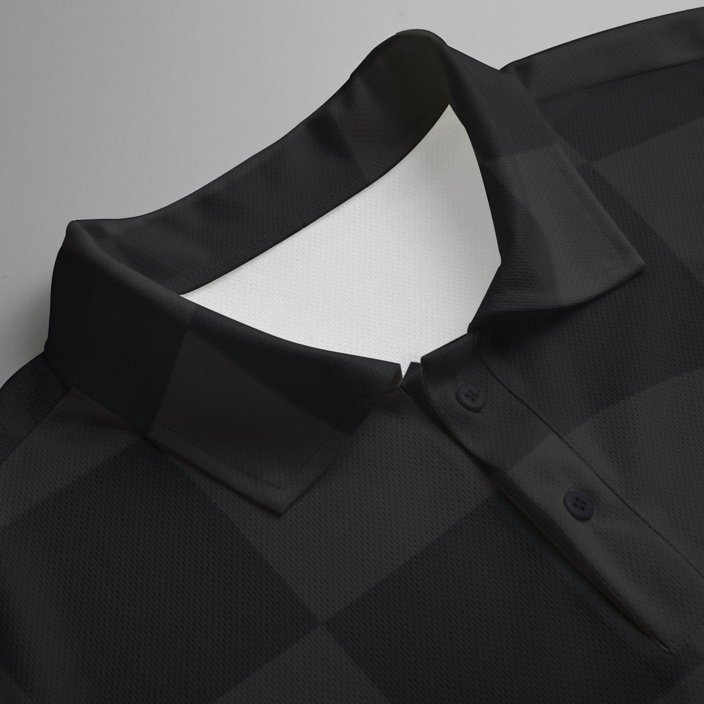 Checkered DryMotion® Polo Shirt