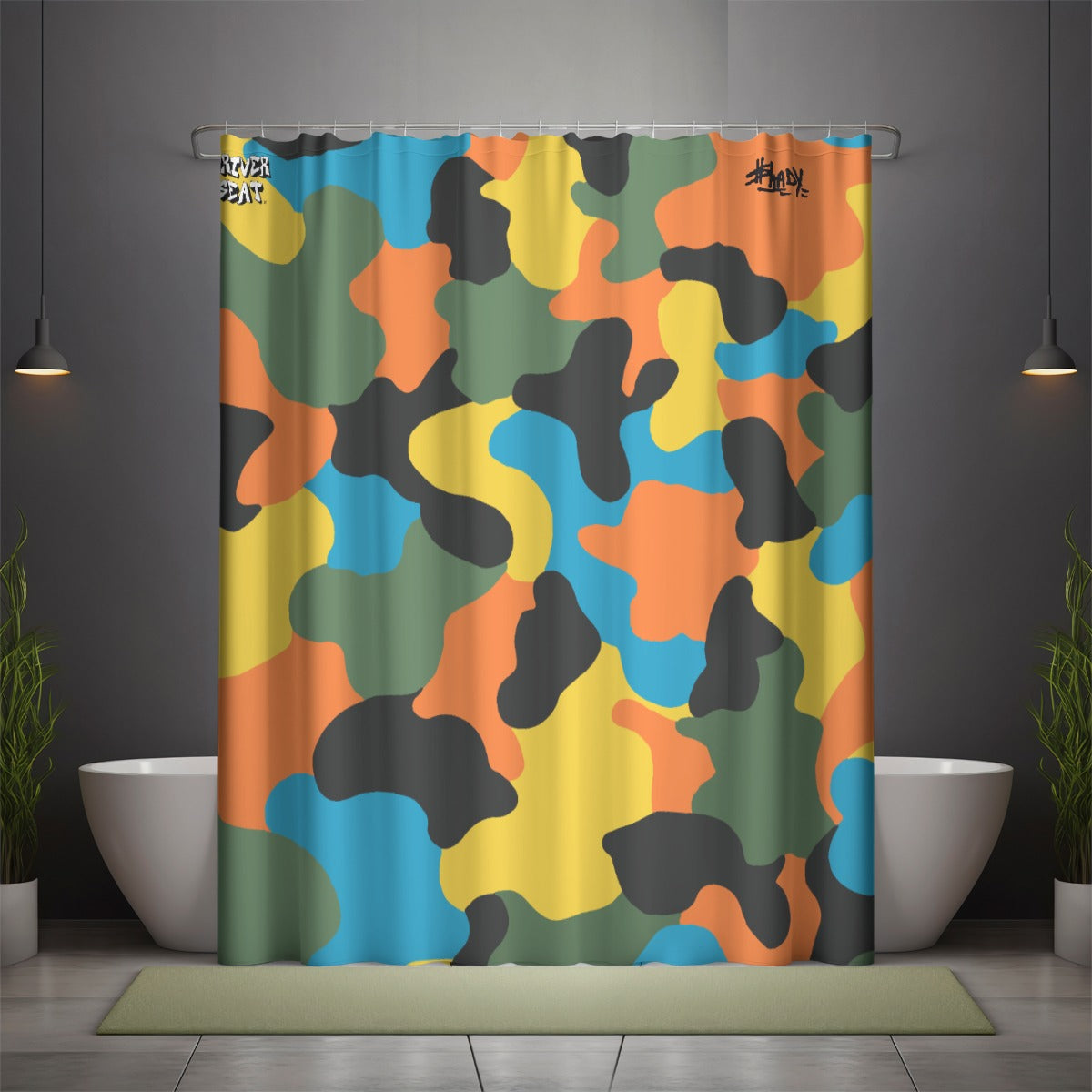 $hady Camo Shower Curtain