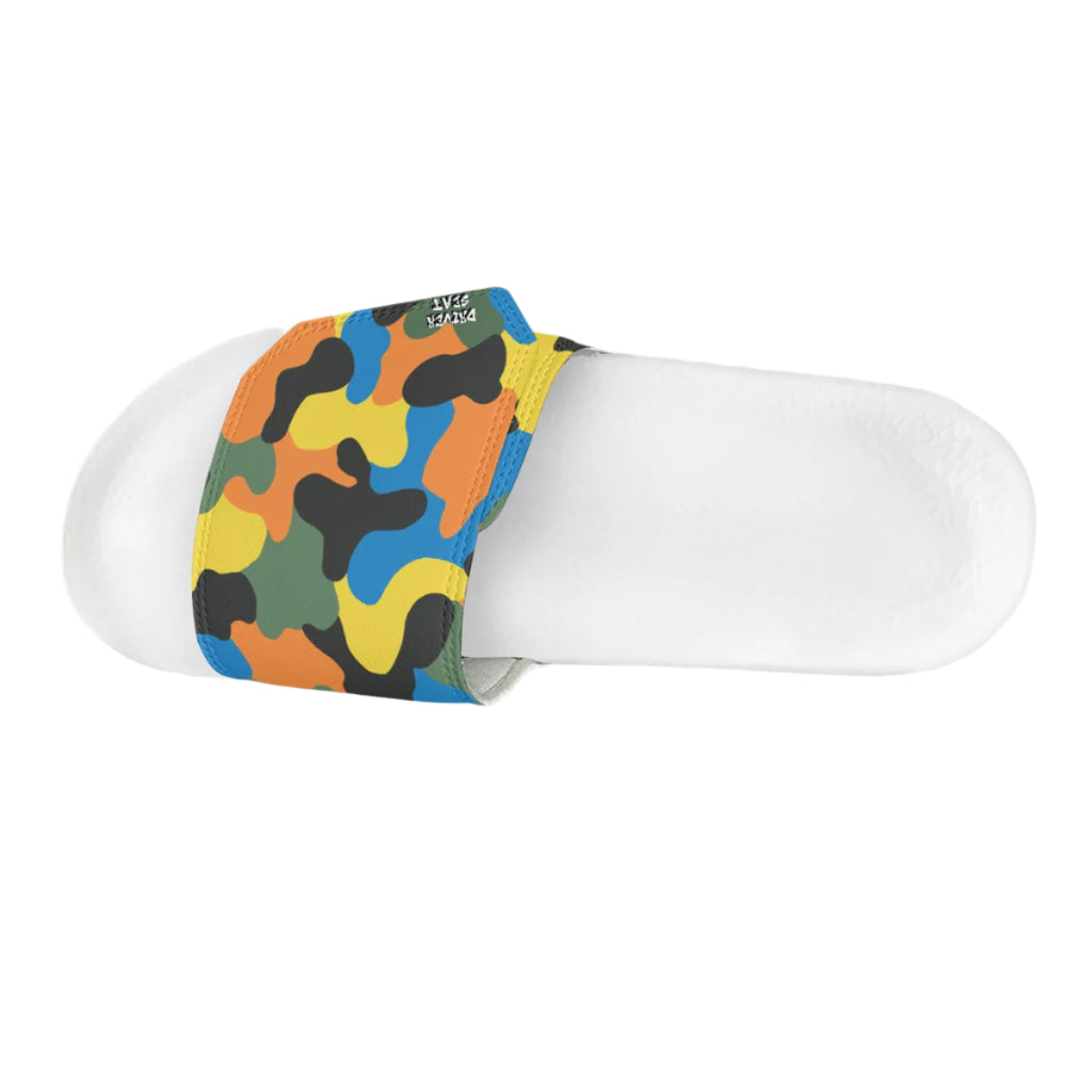 $hady Camo Velcro Slide Sandals