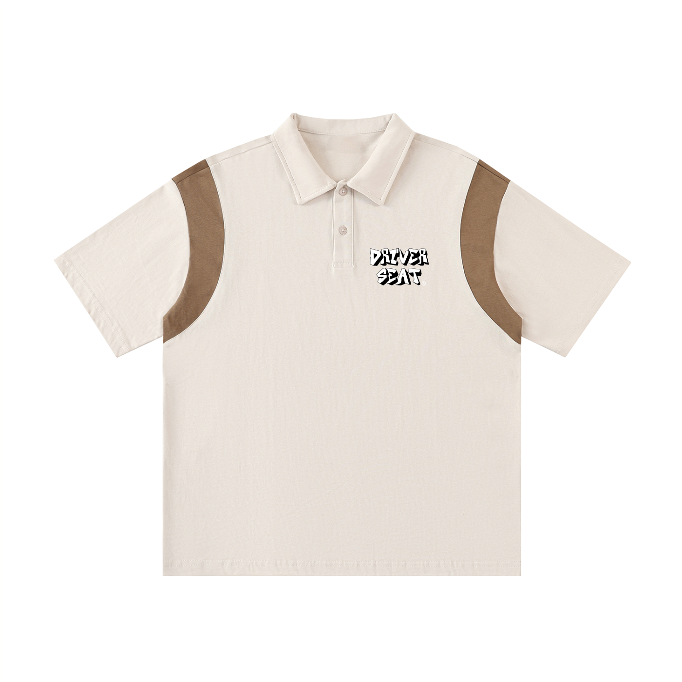 Logo Contrast Panel Polo Shirt