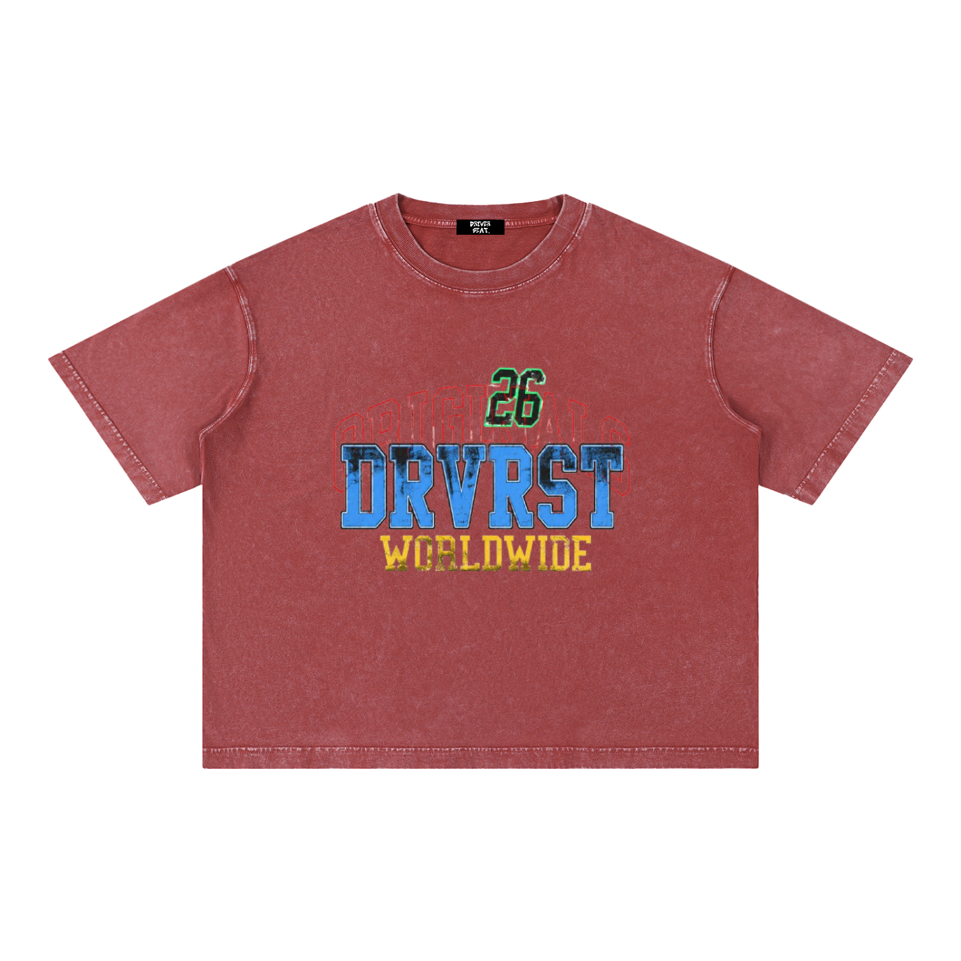 Mineral Wash Boxy Cotton T-Shirt