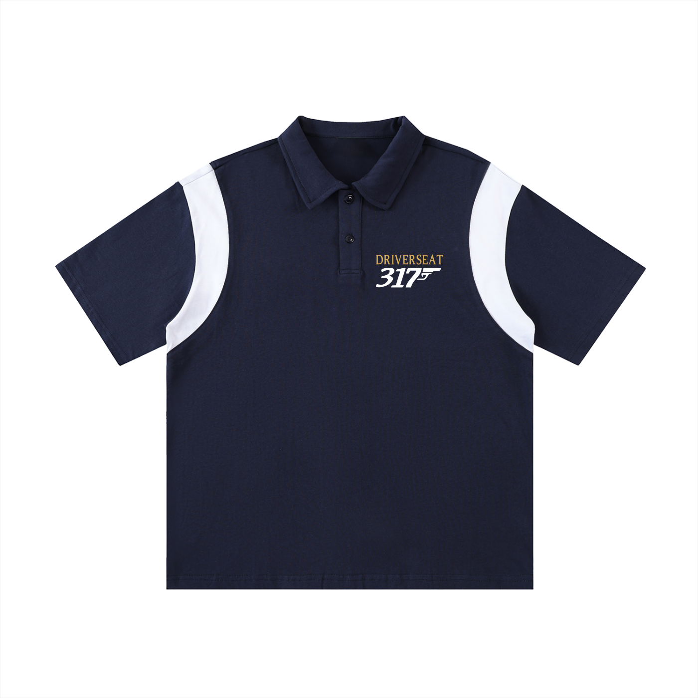 00317 Contrast Panel Polo Shirt