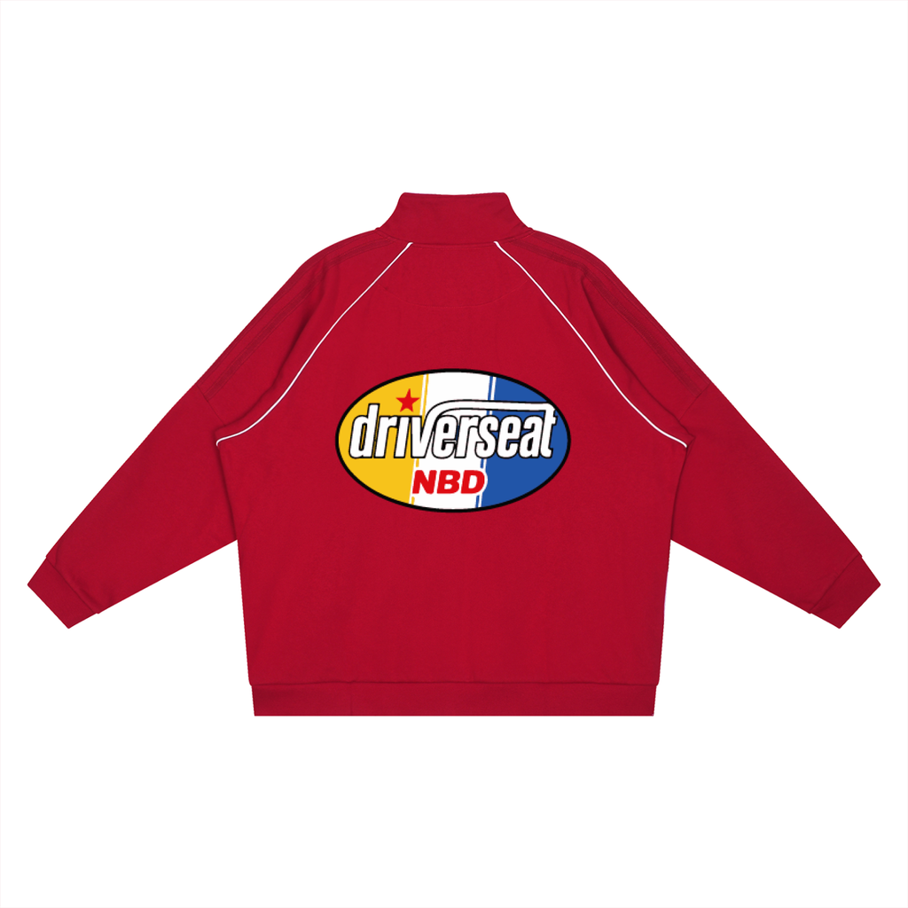 Oval Badge Reflection Striped Sleeve  Jacket