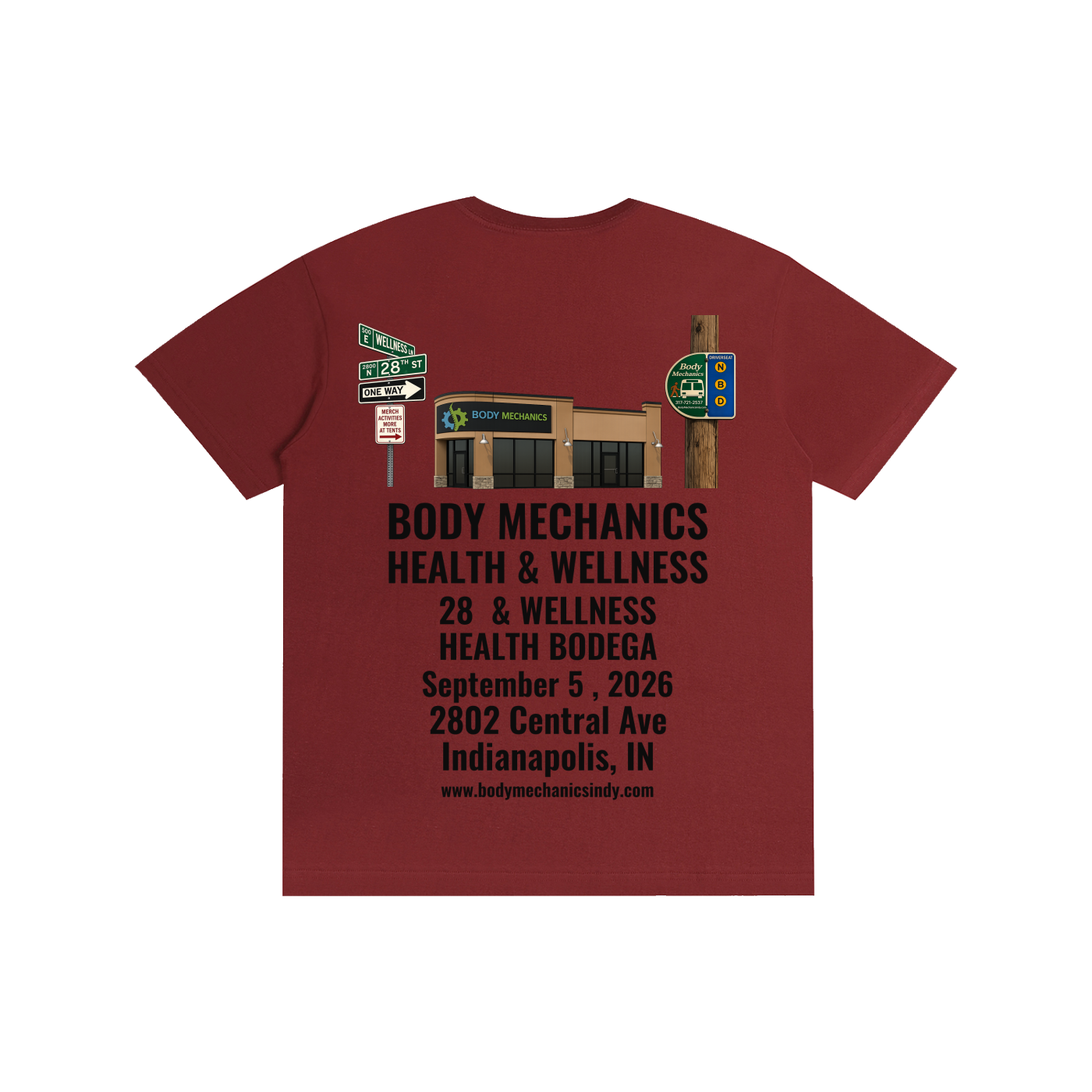 Body Mechanics STREET Pure Cotton Unisex T-Shirt 5.8oz