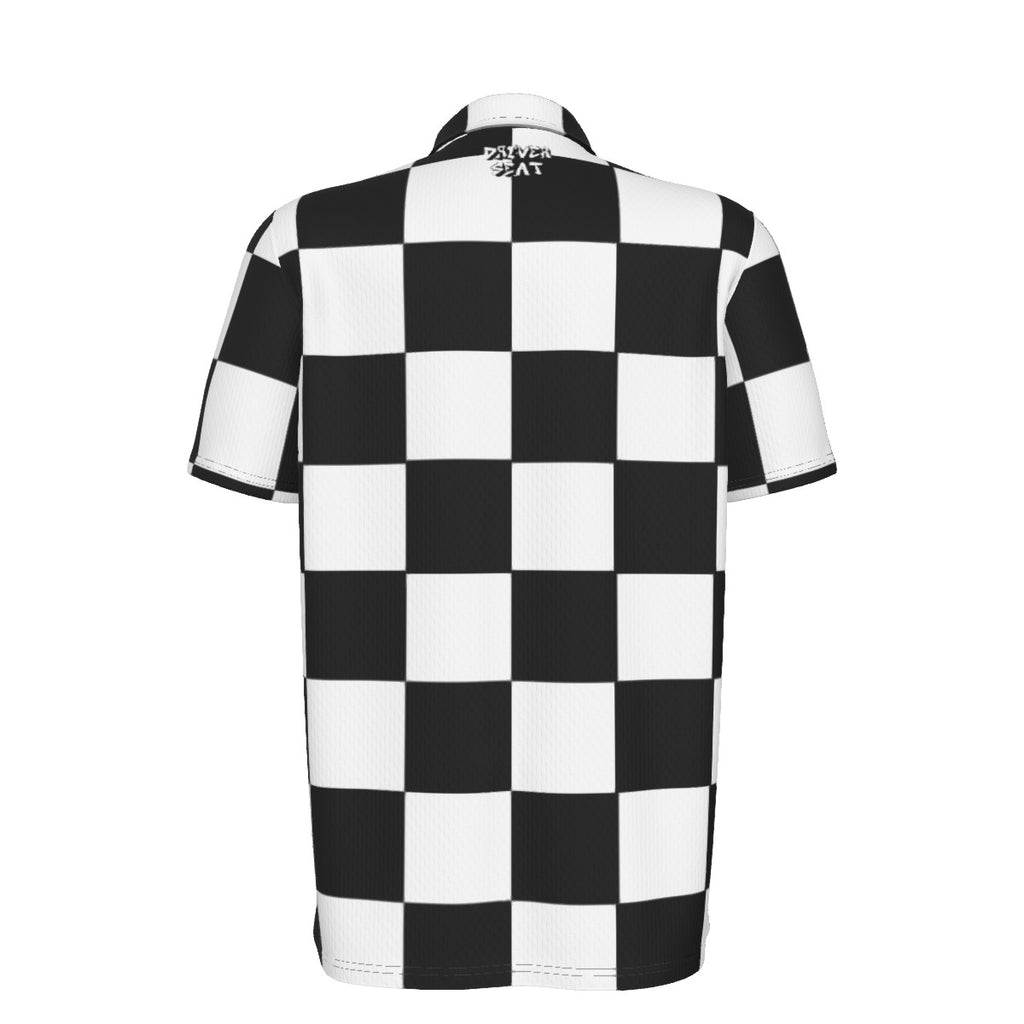 Checkered DryMotion® Polo Shirt