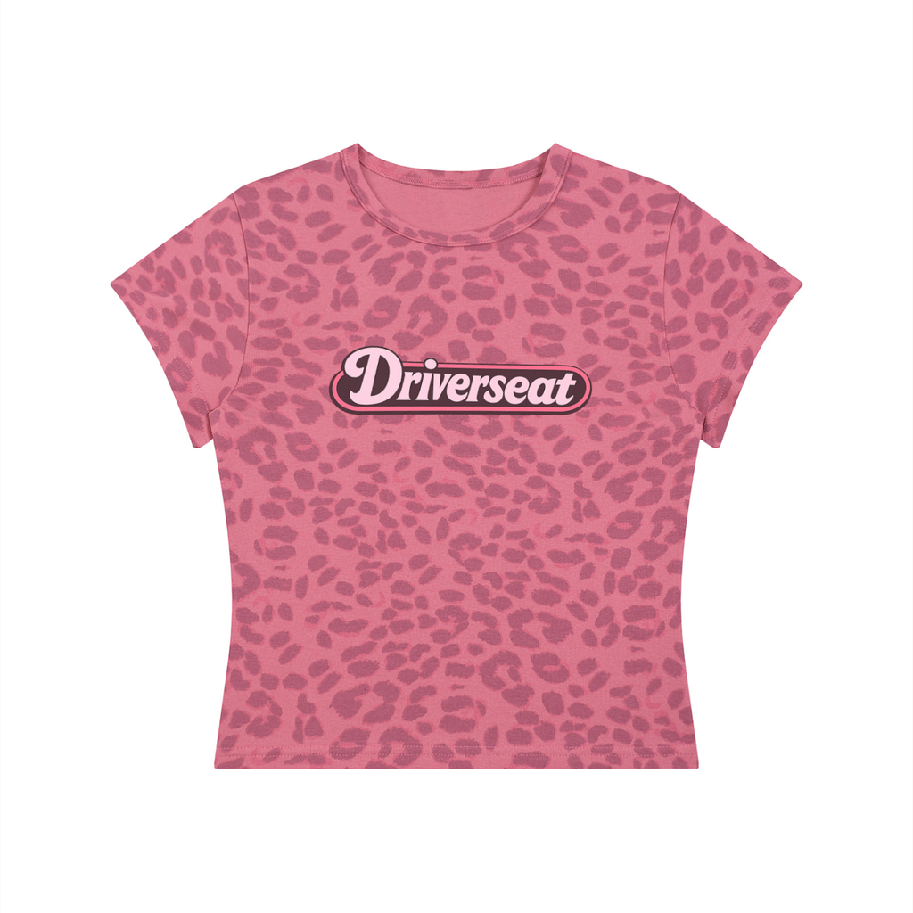 Women’s Leopard Print Crop T-Shirt