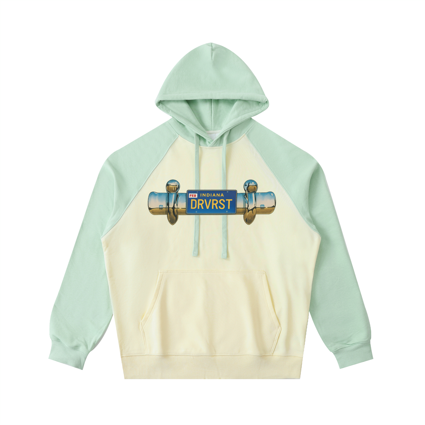 Plated Color-Block Hoodie