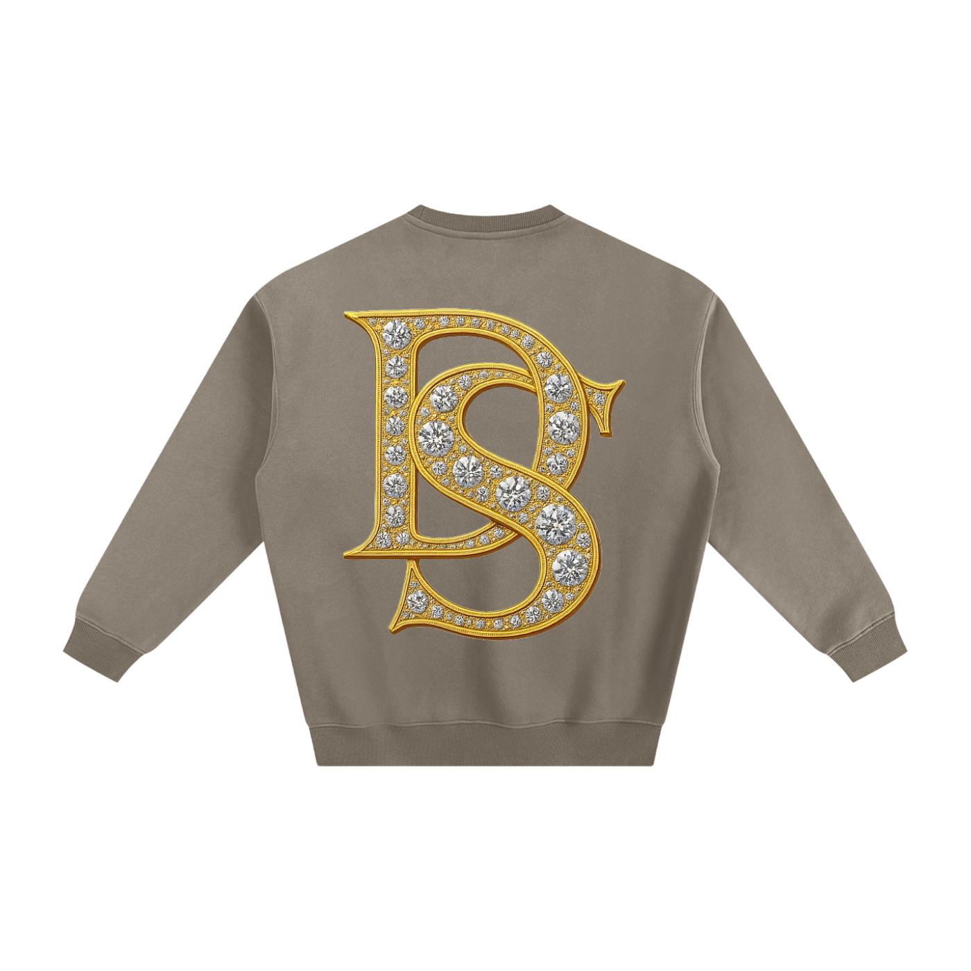 Bling Emblem Fleeced Sweatshirt