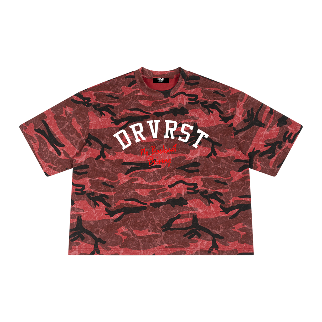 Unisex Boxy Camo Print T-Shirt