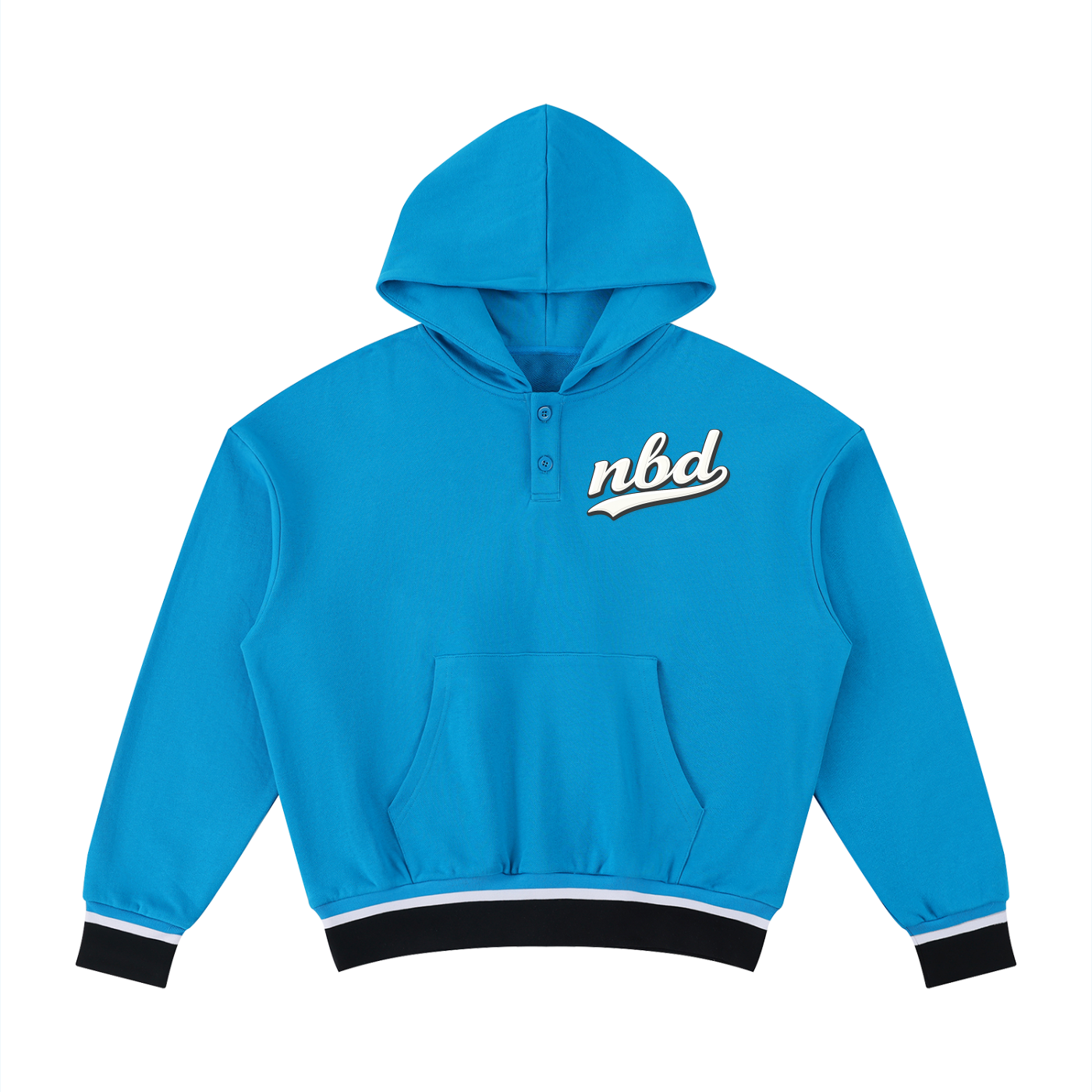 Unisex Oversized Color Block Boxy Hoodie