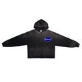 Ford Hand-Frayed Washed Zip Hoodie