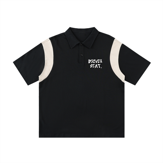 Logo Contrast Panel Polo Shirt