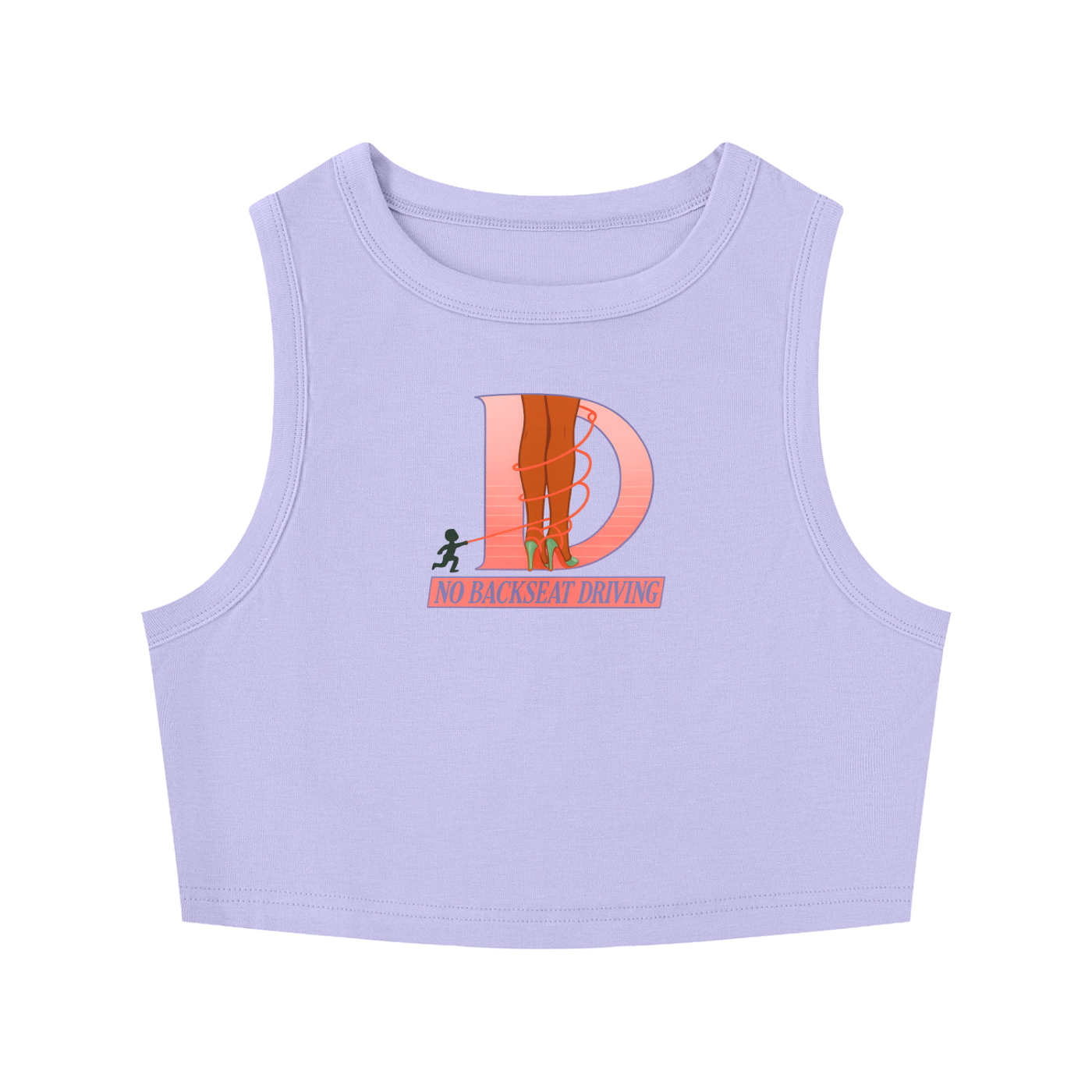 Tied Crewneck Crop Tank Top
