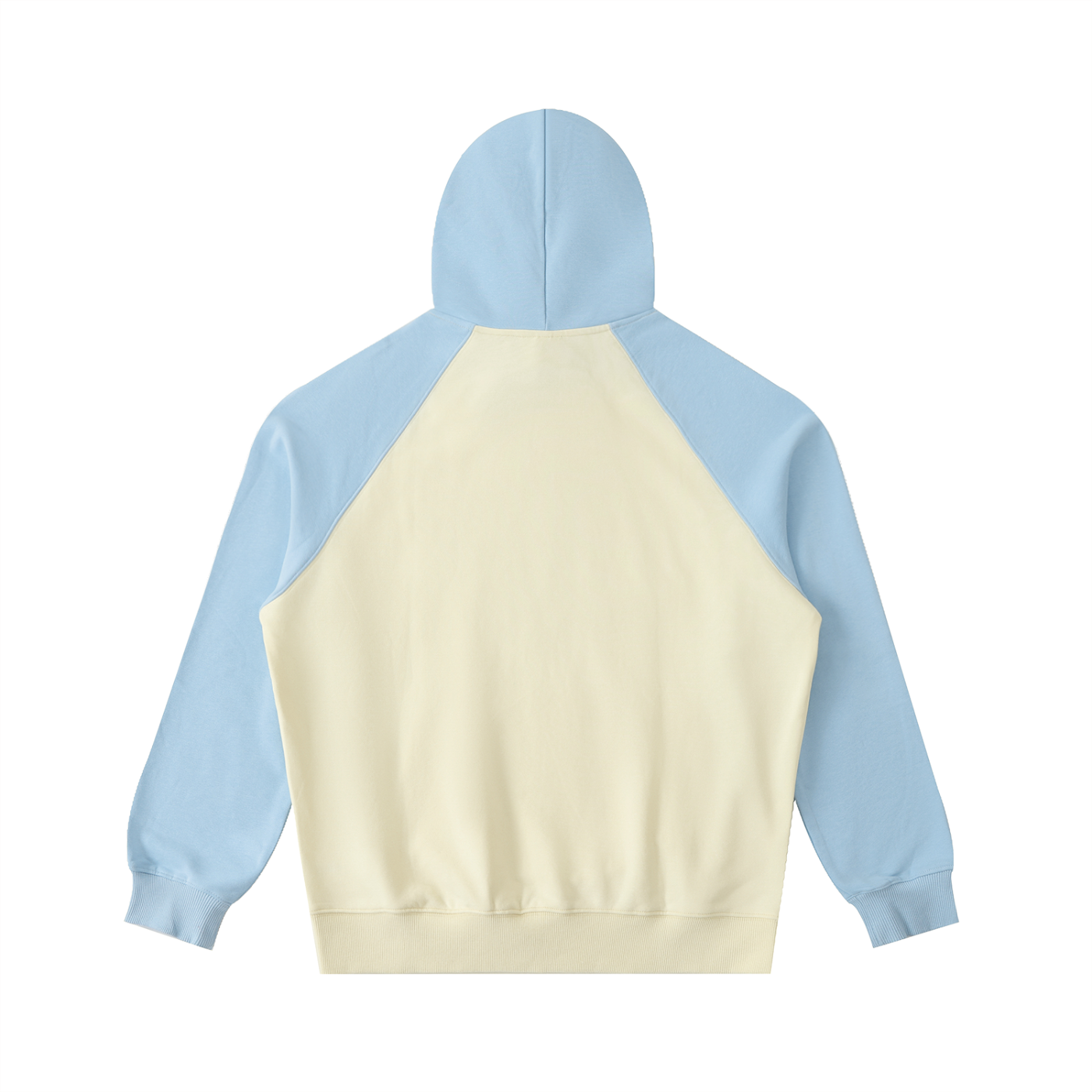 Oval Badge Color-Block Hoodie