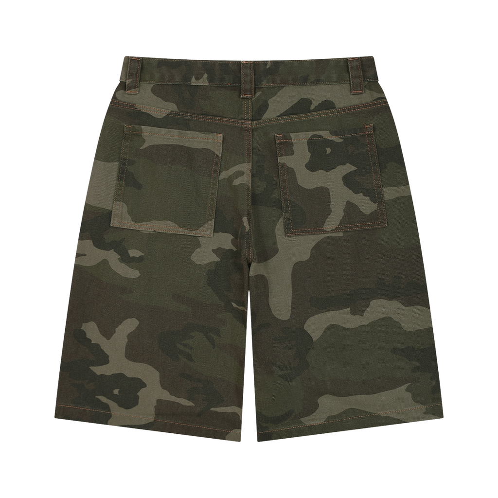 Men's Wide Leg Camo Shorts
