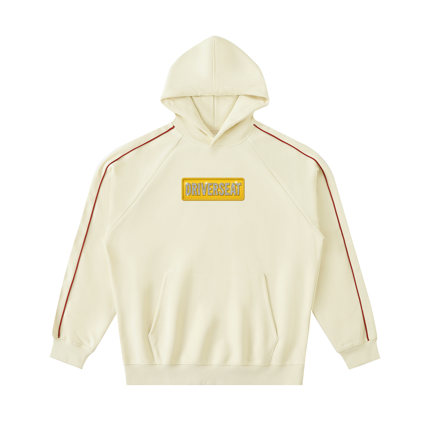 Bling Contrast Piping Hoodie