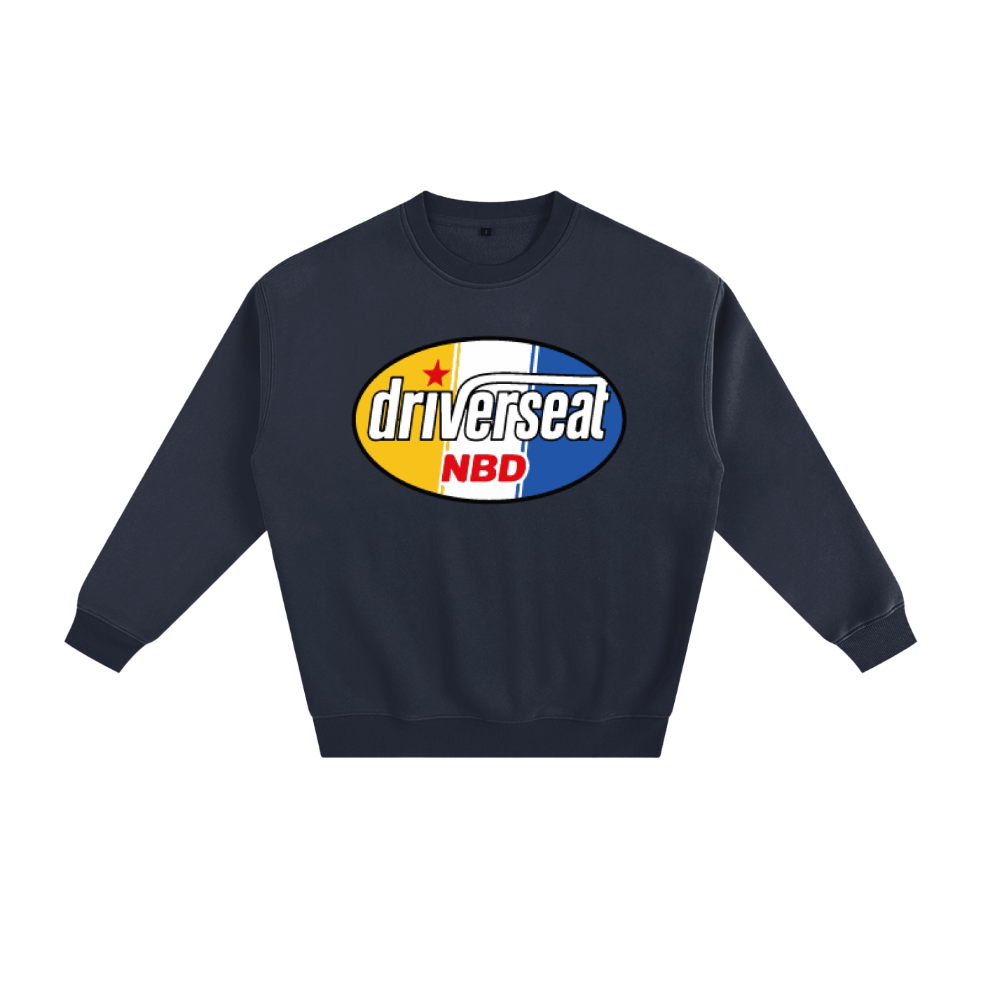 Oval Badge Fleeced Sweatshirt