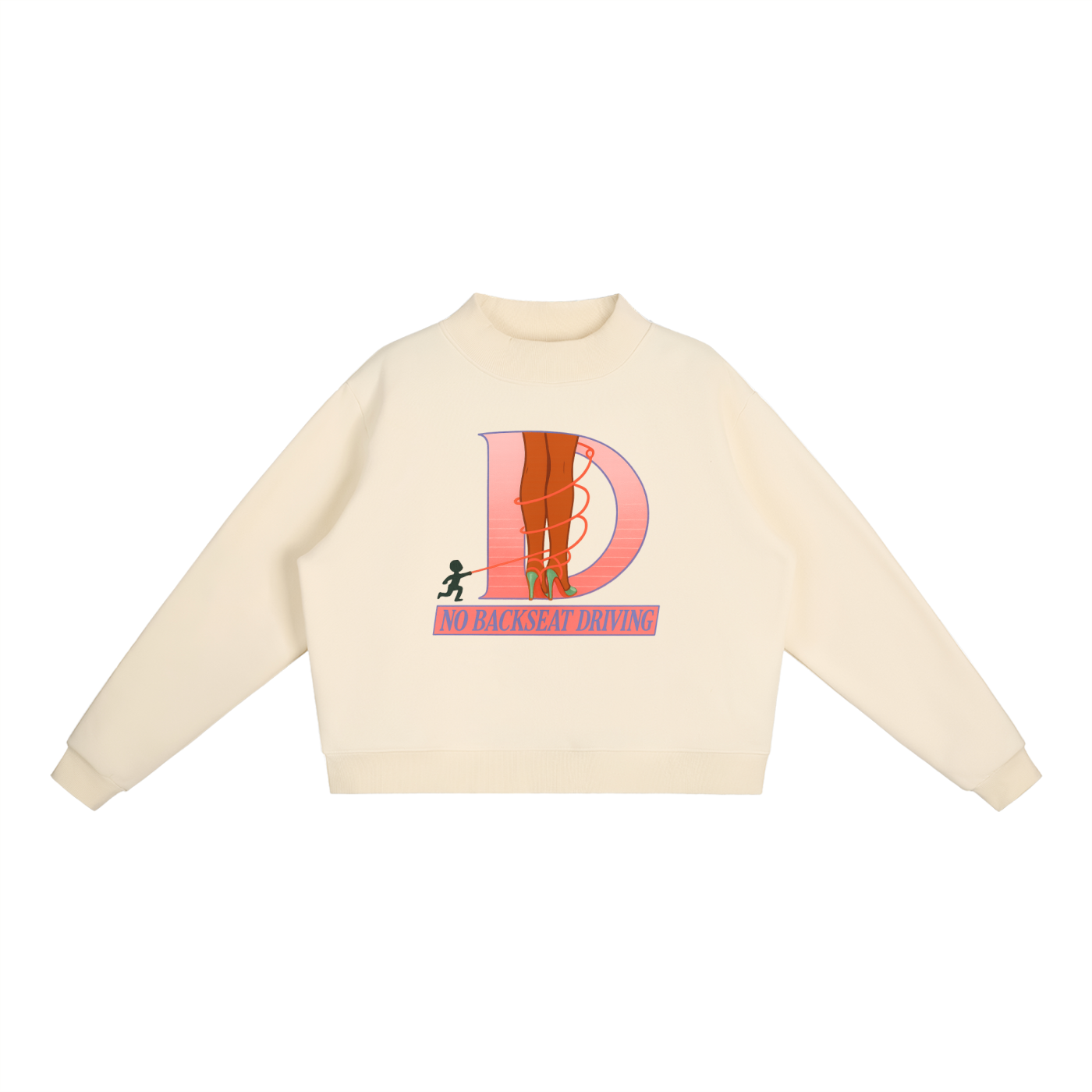 Tied Fleece Mock-Neck Sweatshirt
