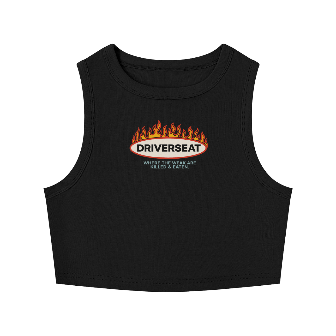 Feast or Famine Crewneck Crop Tank Top